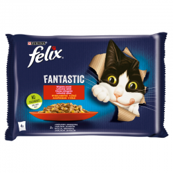 FELIX FANTASTIC Mokra karma dla kota: królik jagnięcina 4 x 85g